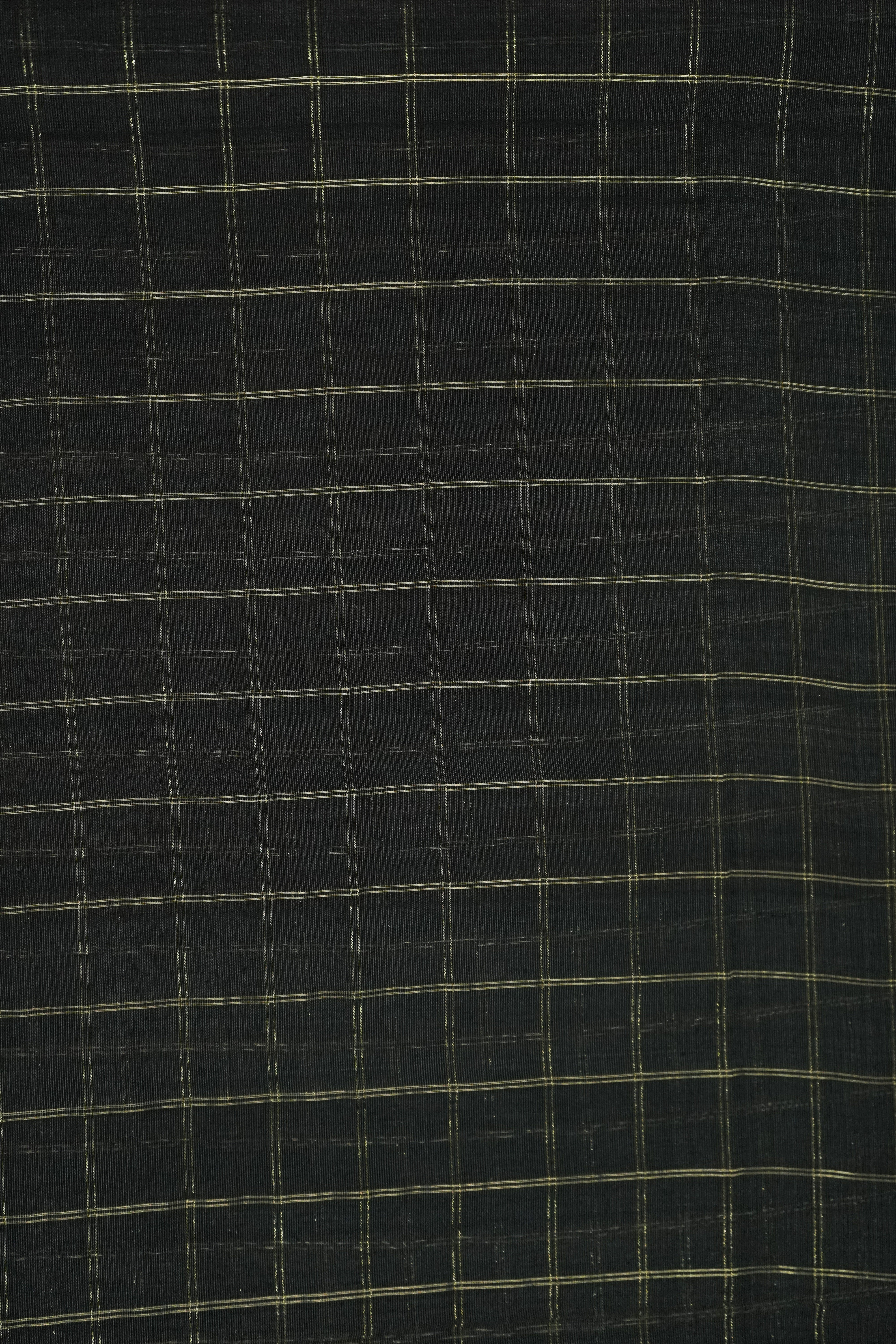 Elegant Yellow Maheshwari Cotton Silk Check Border Saree