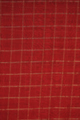 Elegant Dark Olive Green Maheshwari Cotton Silk Check Border Saree