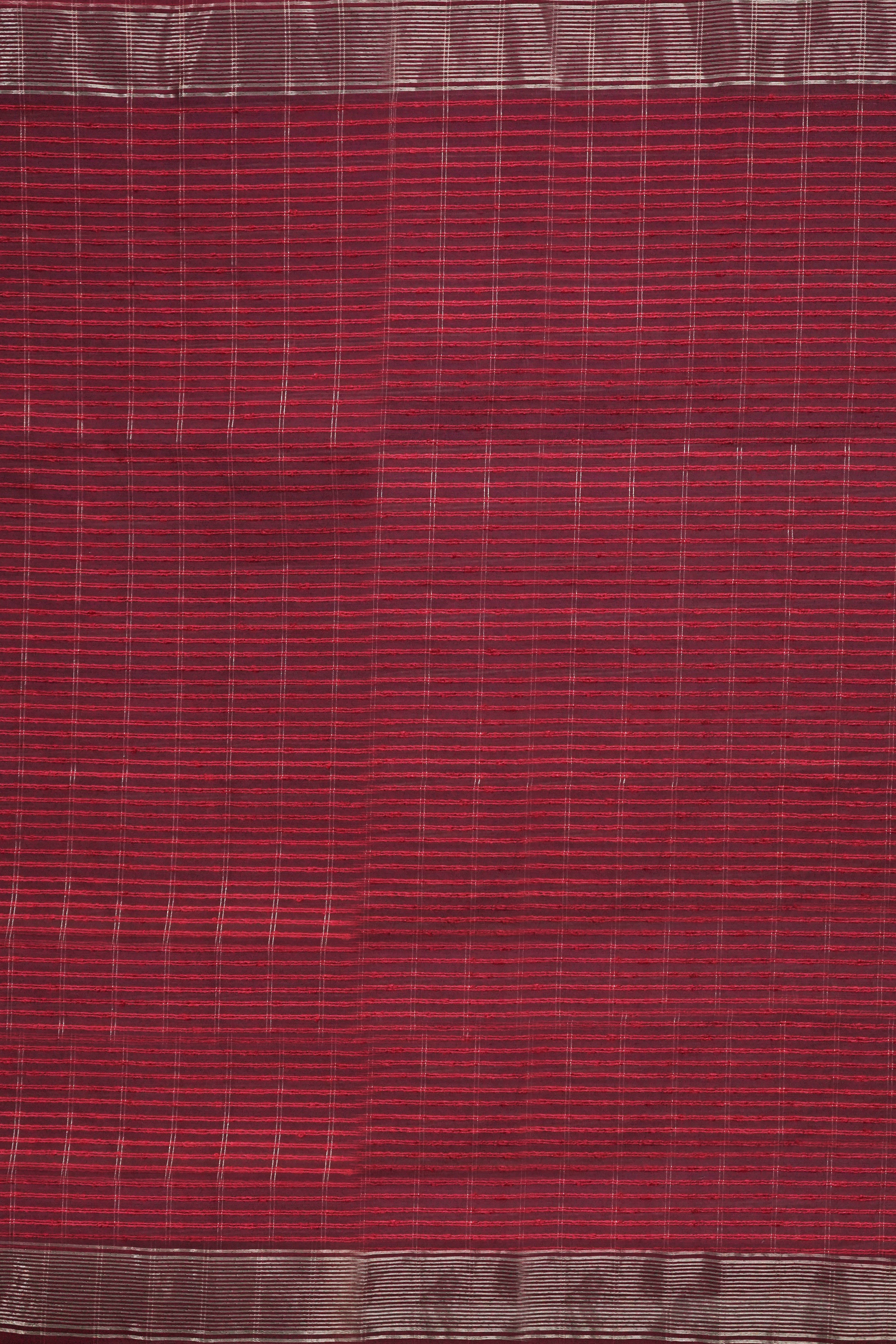 Elegant Purple Maheshwari Cotton Silk Check Border Saree