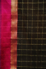 Maheshwari Cotton Silk Silk Border Check Saree