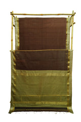 Maheshwari Cotton Silk Silk Border Check Saree