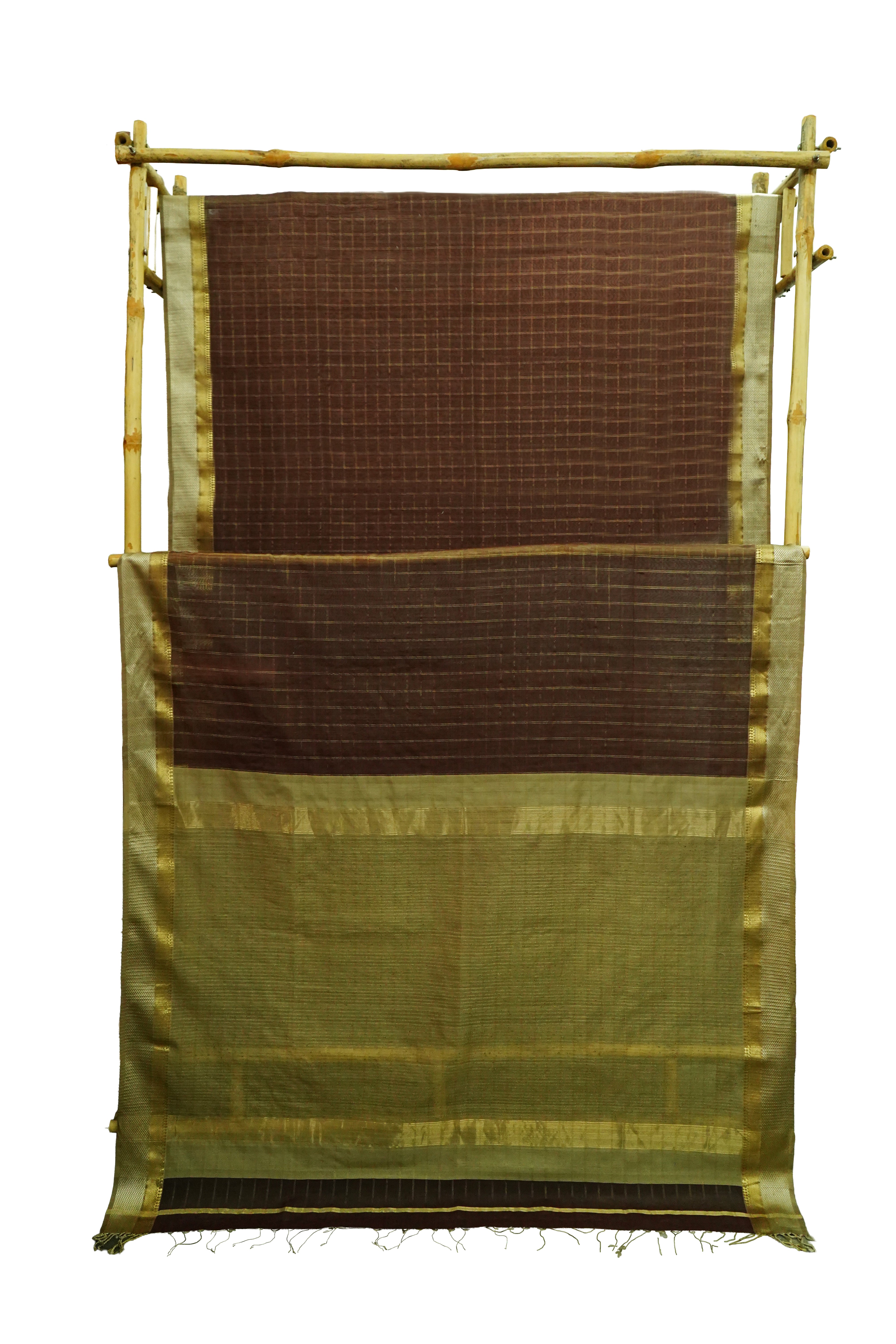 Maheshwari Cotton Silk Silk Border Check Saree