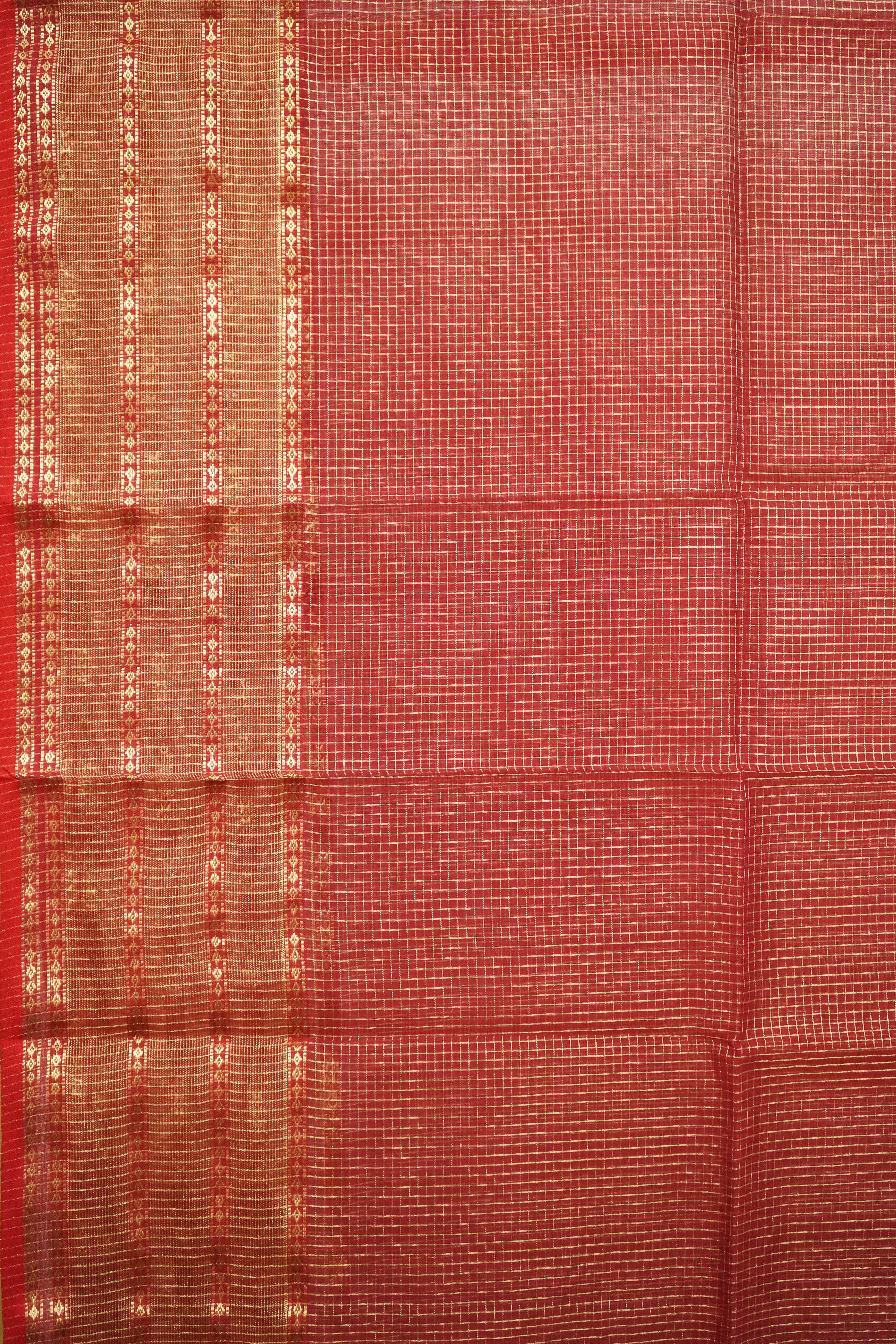 Maheshwari Cotton Silk Small Check Saree