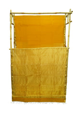 Maheshwari Cotton Silk Half Jari Saree