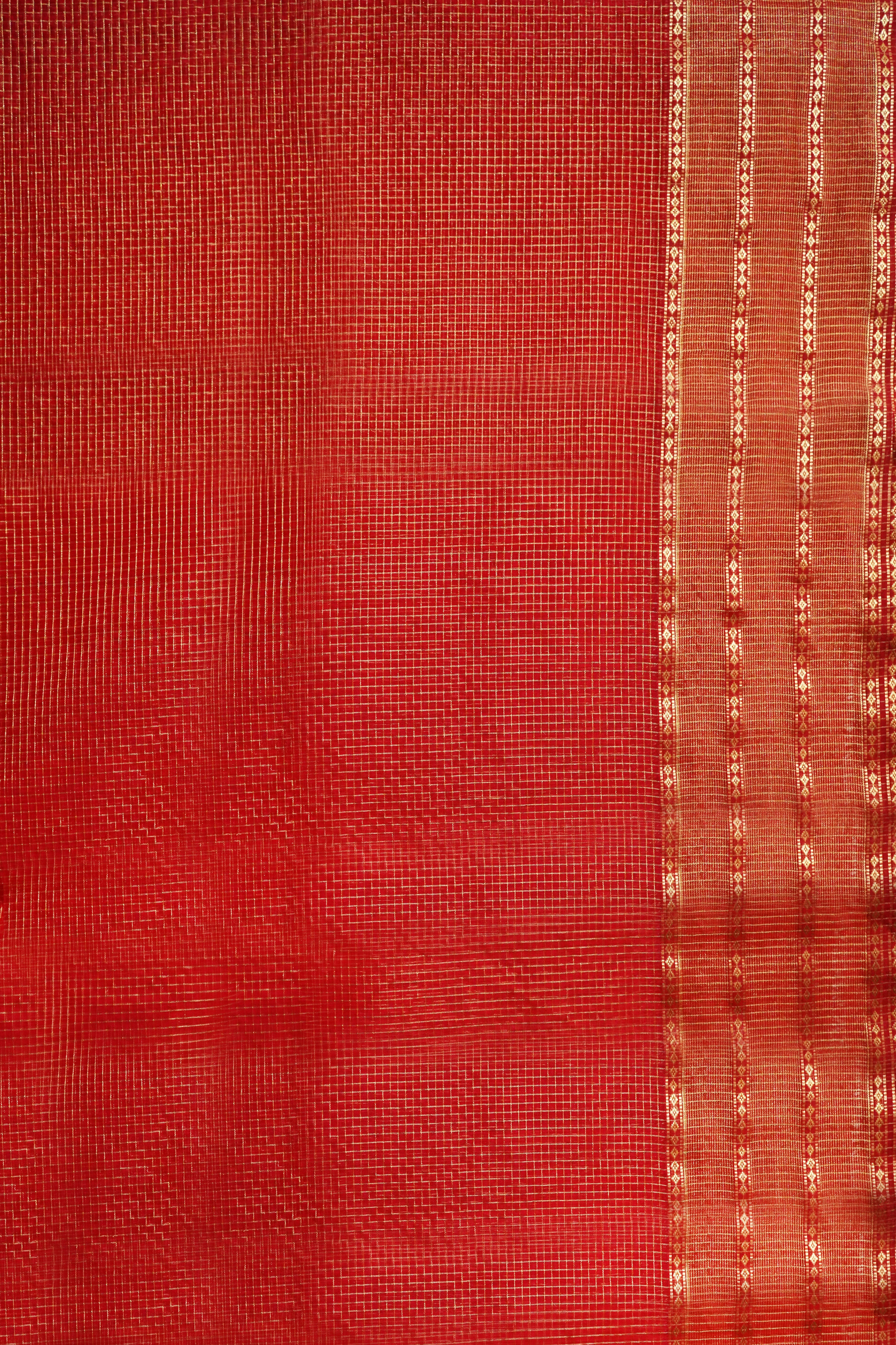 Maheshwari Cotton Silk Small Check Saree