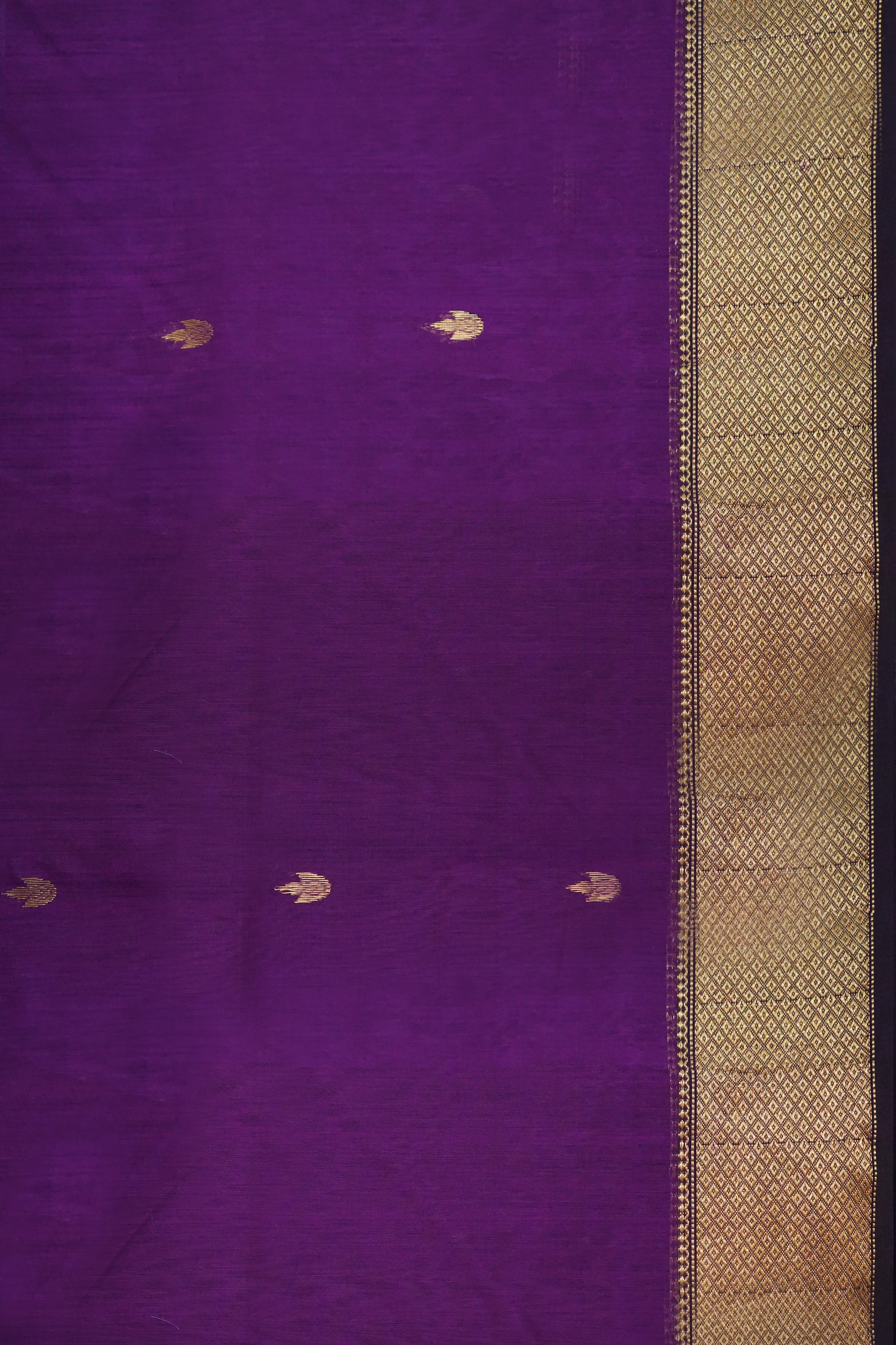 Maheshwari Cotton Silk Jari Border Booti Saree