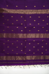 Maheshwari Cotton Silk Jari Border Booti Saree