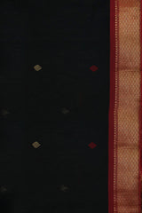 Maheshwari Cotton Silk Paan Diamond Boota Saree