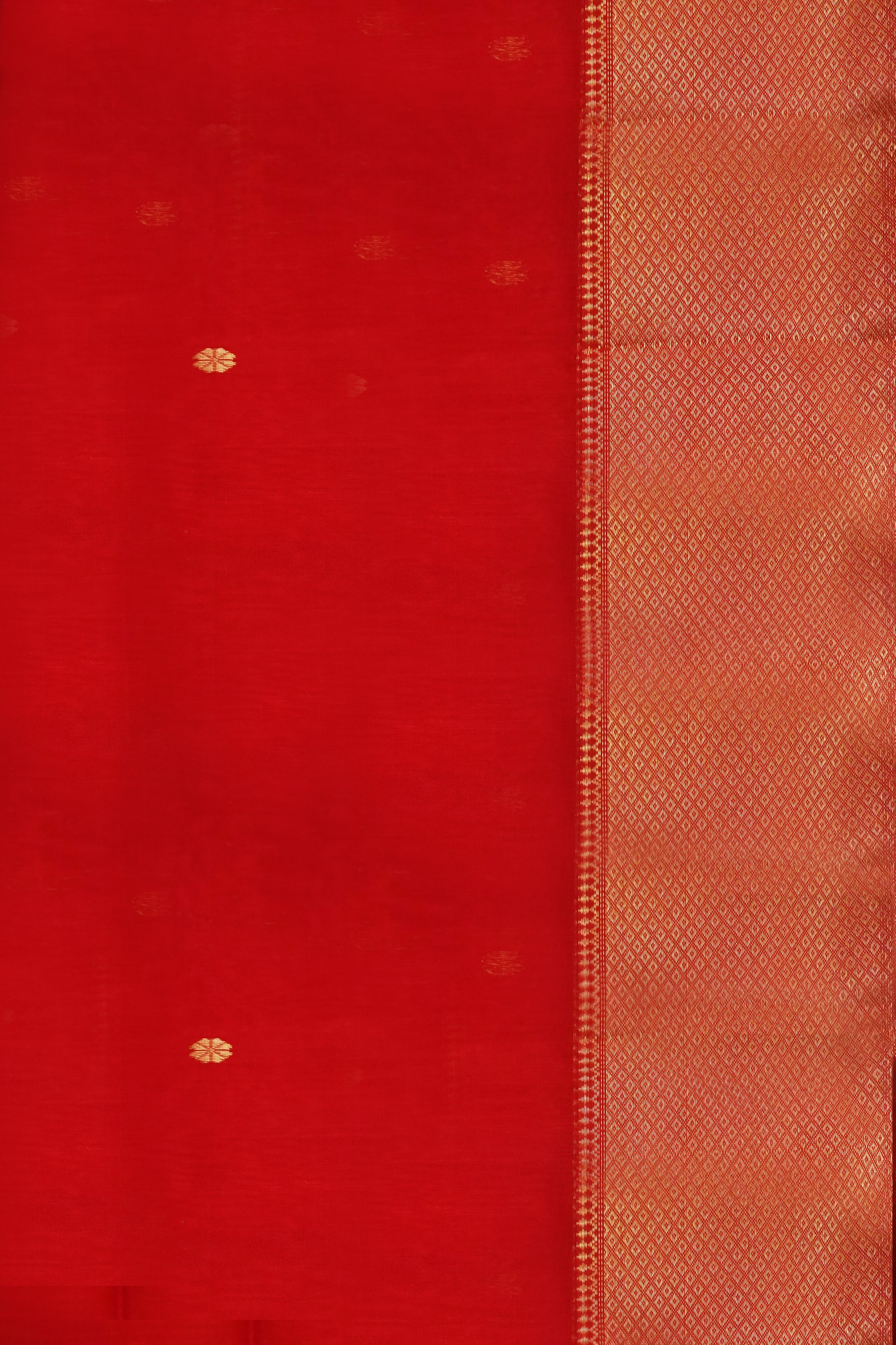 Maheshwari Cotton Silk Diamond Border Saree