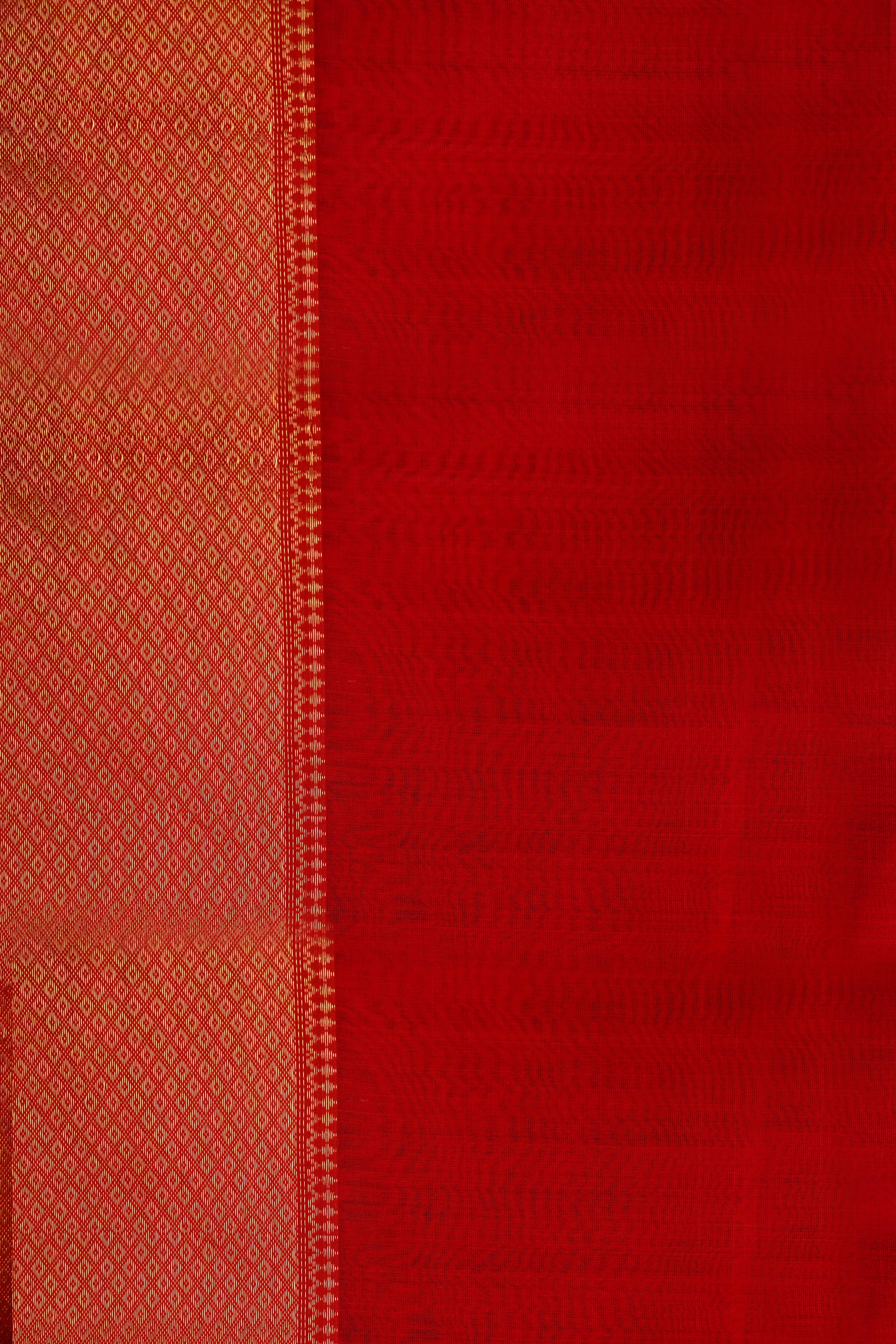 Maheshwari Cotton Silk Diamond Border Saree