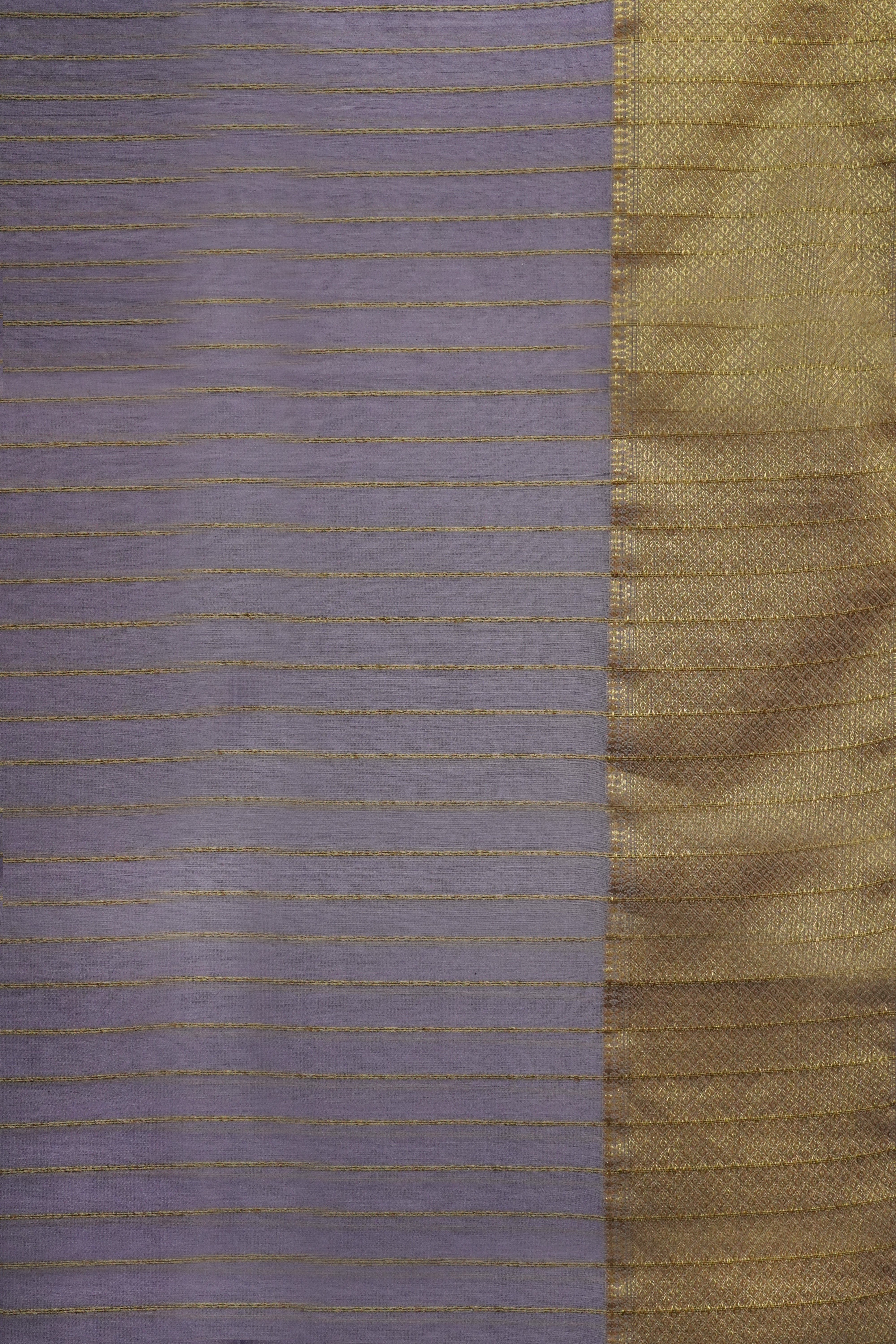 Maheshwari Cotton Silk Lavender Diamond Border Saree