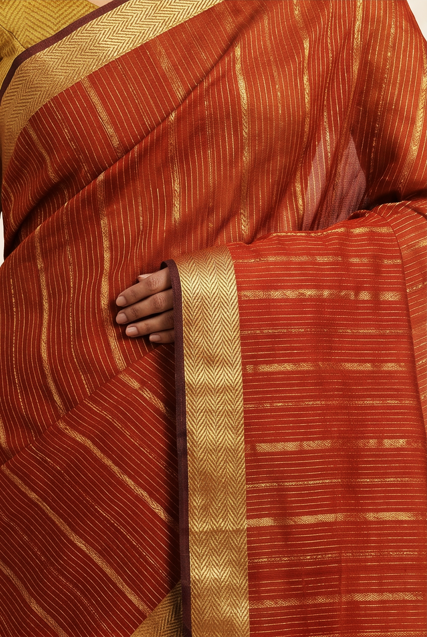 Maheshwari Cotton Silk Tissue Saree
