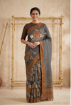Pure Kosa Silk Saree with Hand Kantha Work