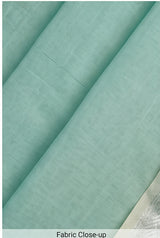 Maheshwari Cotton Silk Silver Border Saree