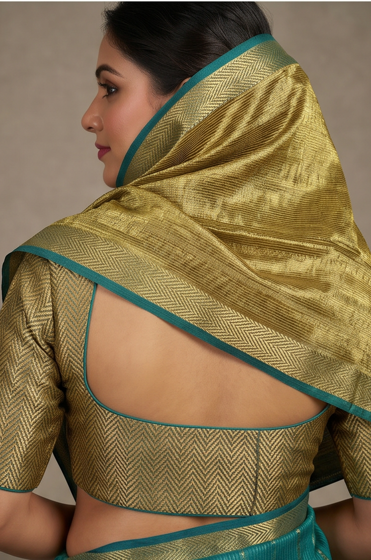 Maheshwari Cotton Silk Tissue Saree