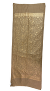 Pashmina Aari Work Shawl- Dull Brown