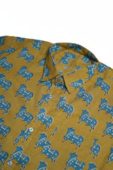 Mix Cotton Animal Printed Men’s Shirt