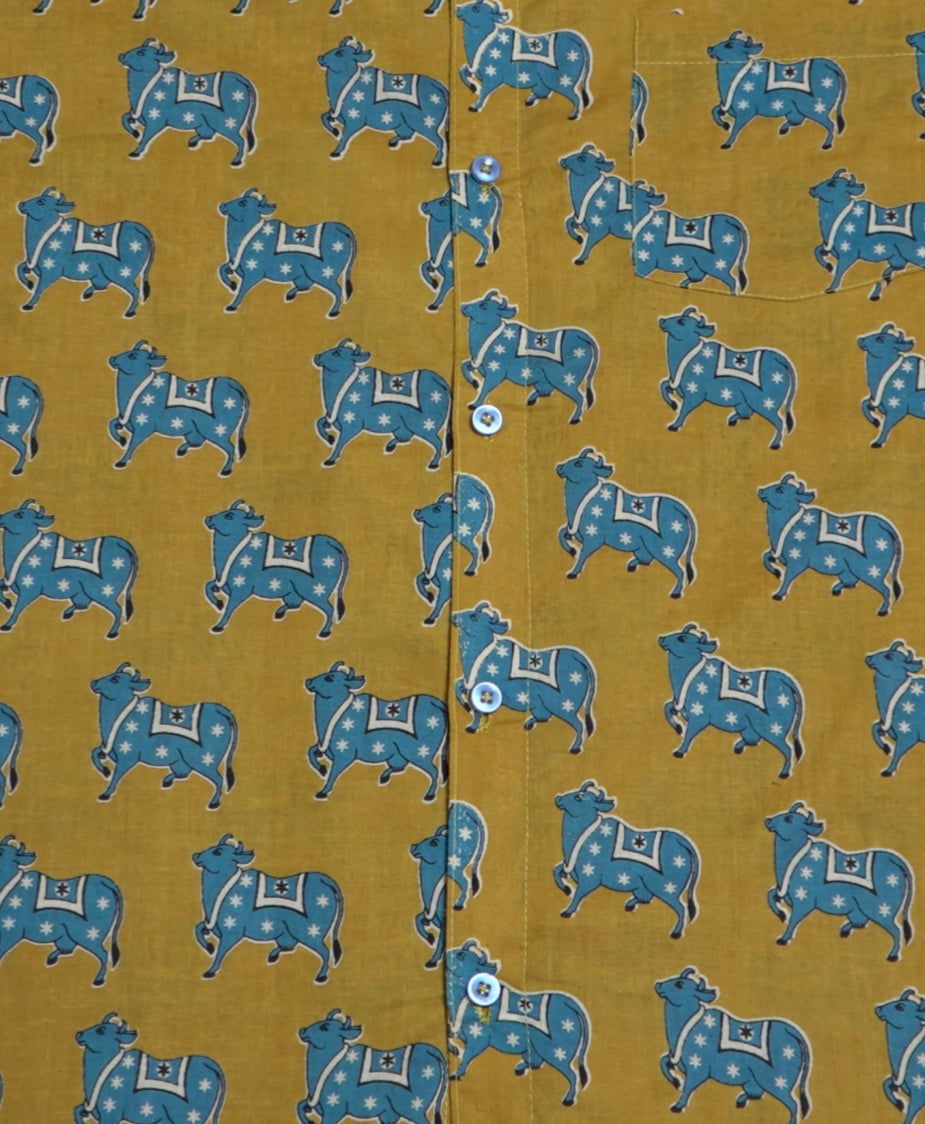 Mix Cotton Animal Printed Men’s Shirt