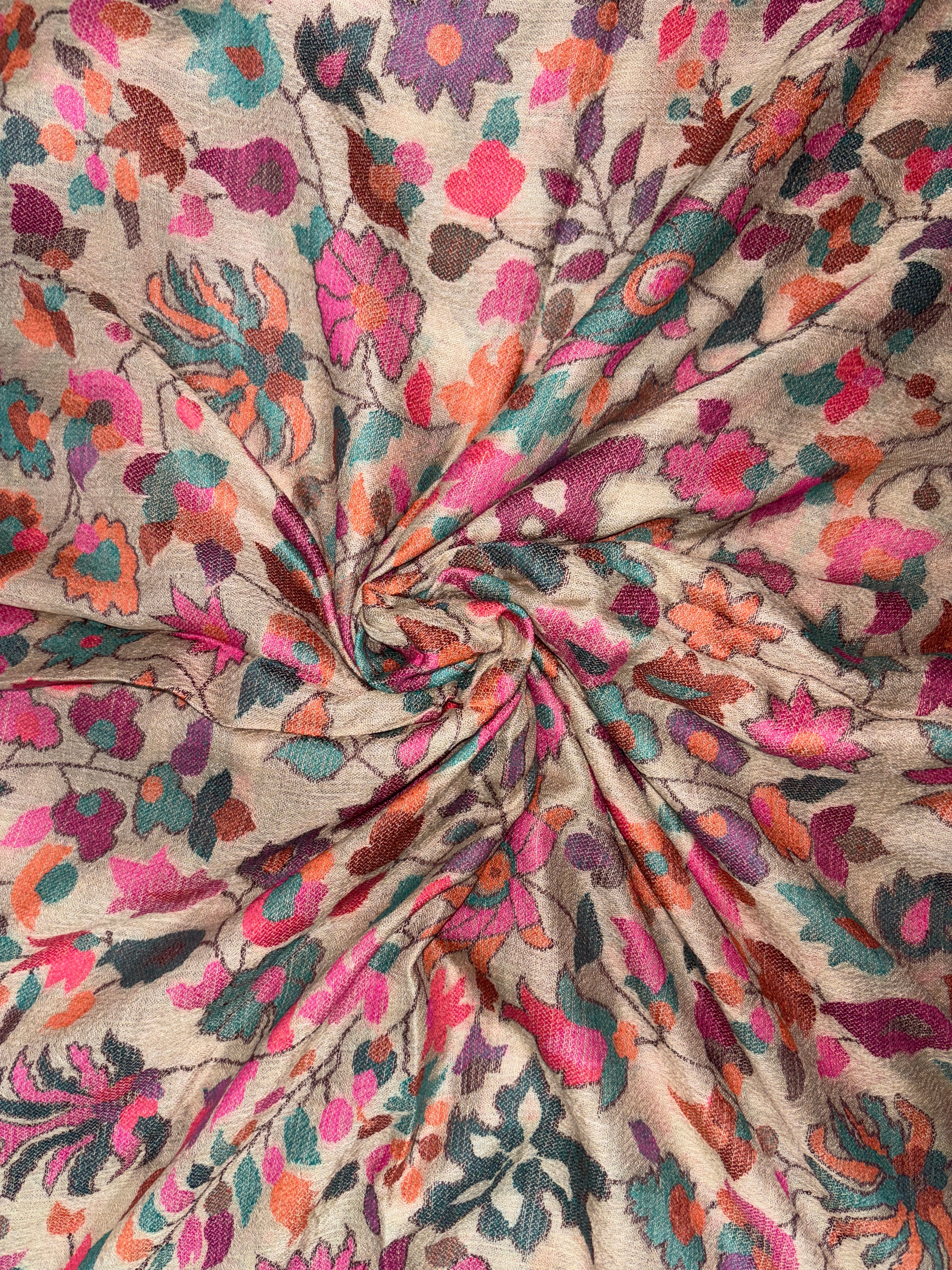 Pashmina Kani Work Shawl – Pure Wool