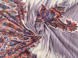 Pashmina kaani Work Shawl – White Multi Color