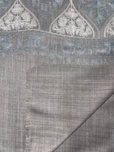 Premium Pashmina Aari Work Shawl – Greige