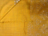 Premium Pashmina Aari Work Shawl - Mustard Brown