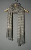 PureYakWool Shawl – Beige Stripes