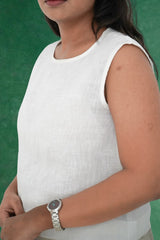 Pure Linen Sleeveless Top