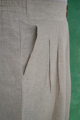 Box Pleat Style Straight Fit Trouser