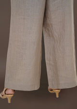 Straight Fit Pure Linen Trouser