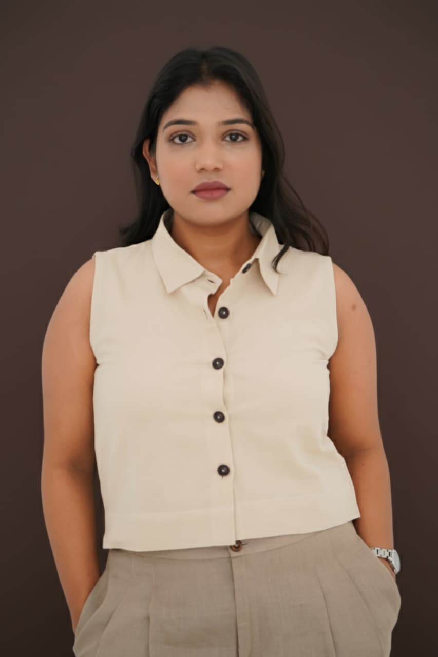 Boxy Fit Crop Shirt Summer Wear