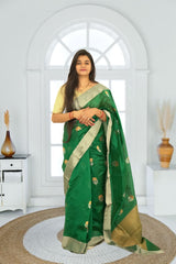Pure Silk Chanderi Saree | Soft Shine & Elegant Drape