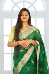 Pure Silk Chanderi Saree | Soft Shine & Elegant Drape