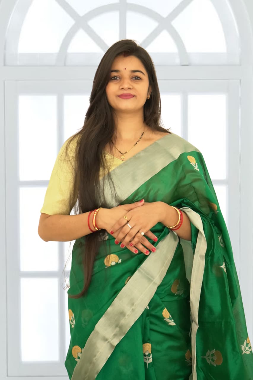 Pure Silk Chanderi Saree | Soft Shine & Elegant Drape