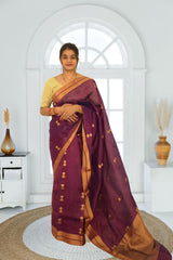 Pure Silk Chanderi Saree | Soft Shine & Elegant Drape