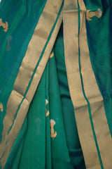 Pure Silk ChanderiSaree | Traditional Handloom Weave