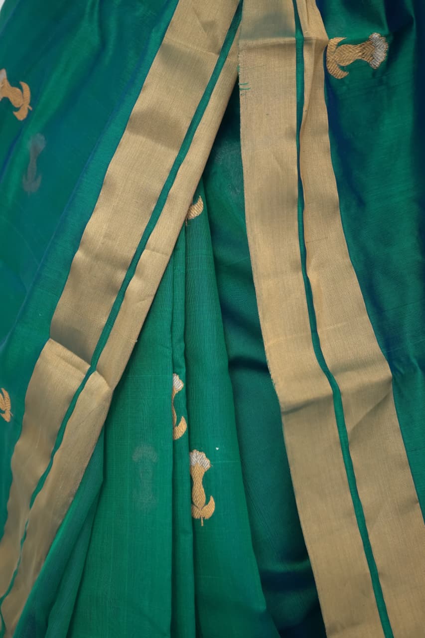Pure Silk ChanderiSaree | Traditional Handloom Weave