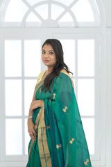 Pure Silk ChanderiSaree | Traditional Handloom Weave