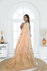 Pure Silk Chanderi Saree | Soft & Lustrous Handloom Silk