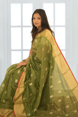 Pure Silk Chanderi Saree | Pure Silk Handloom Saree