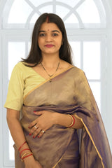 Chanderi Full Tissue Silk Saree| Premium Shimmer Saree with Blouse Piece