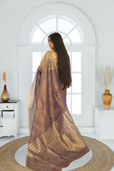 Chanderi Full Tissue Silk Saree| Premium Shimmer Saree with Blouse Piece