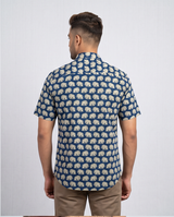 Men's Pure Cotton Elephant Print Shirt