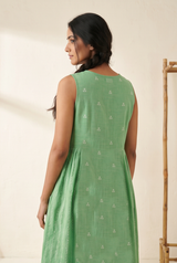 Women's Pure Cotton Sleeveless Midi Dress
