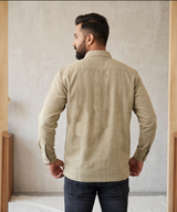 Men'sDindoriCotton Khadi Double Pocket Regular Fit Shirt