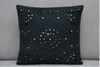 Black Mirror Embroidered Cushion Cover ( Pack of 1 )