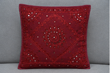 Mirror Embroidered Cushion Cover