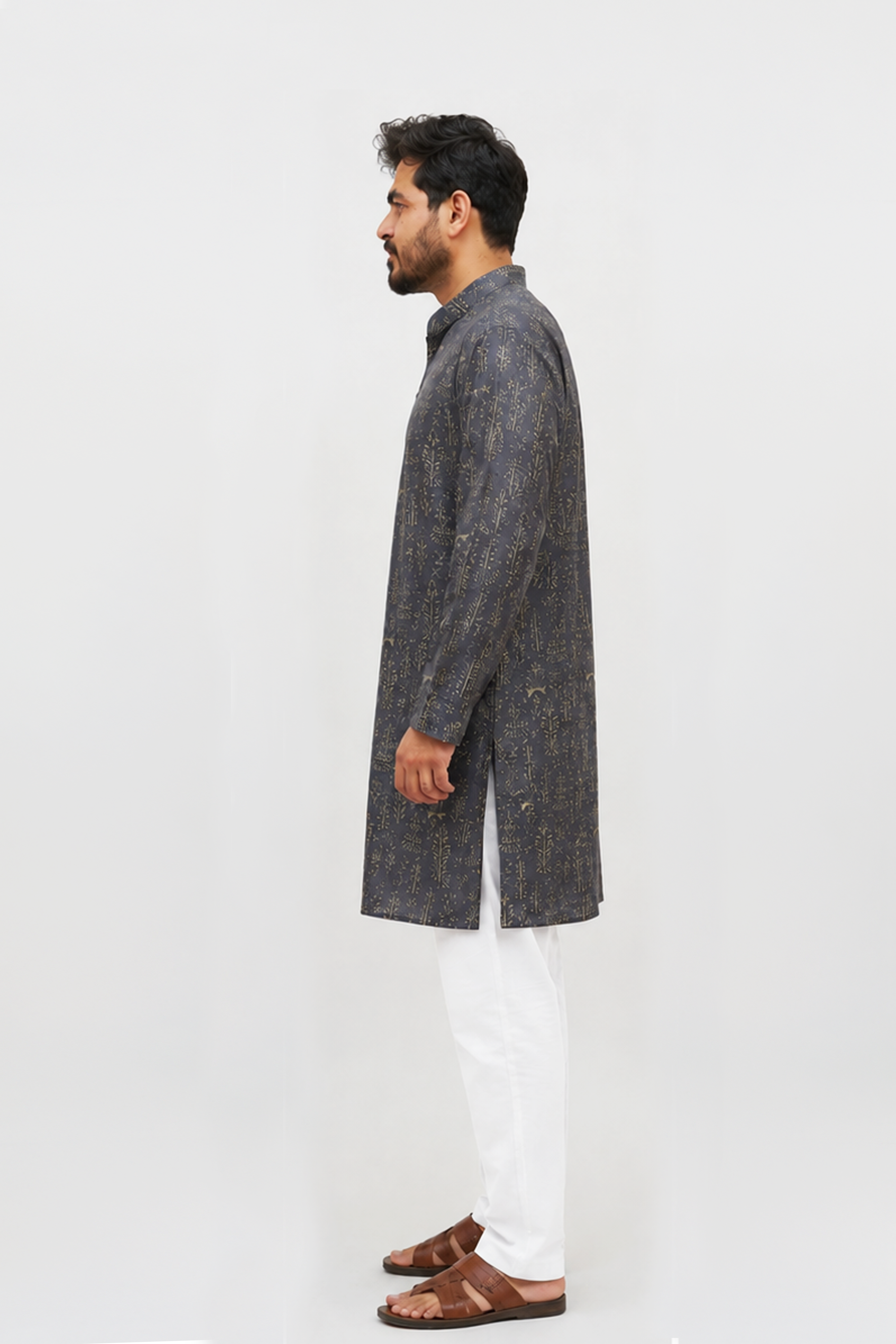 Pure Chanderi Silk Men's Kurta