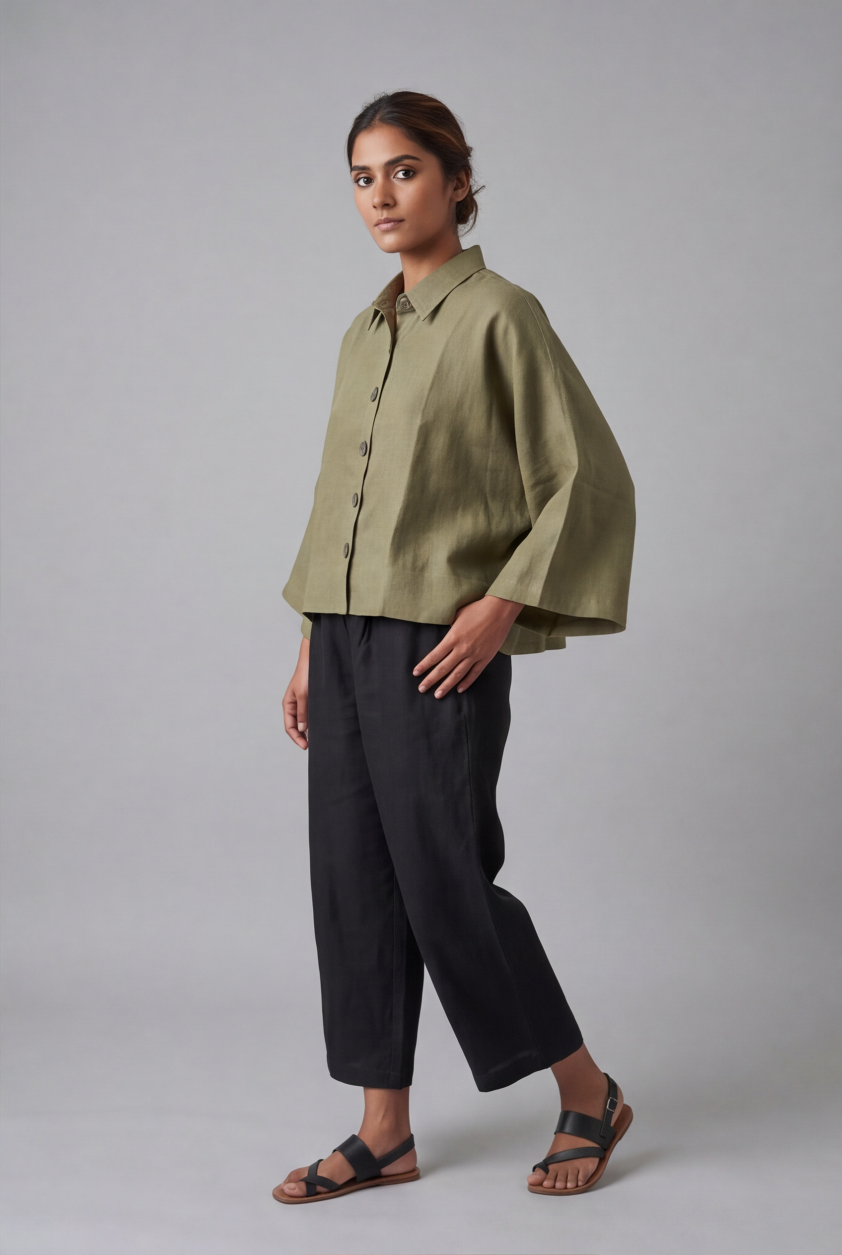 Women's Linen Oversized Jacket