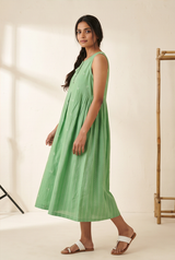 Women's Pure Cotton Sleeveless Midi Dress